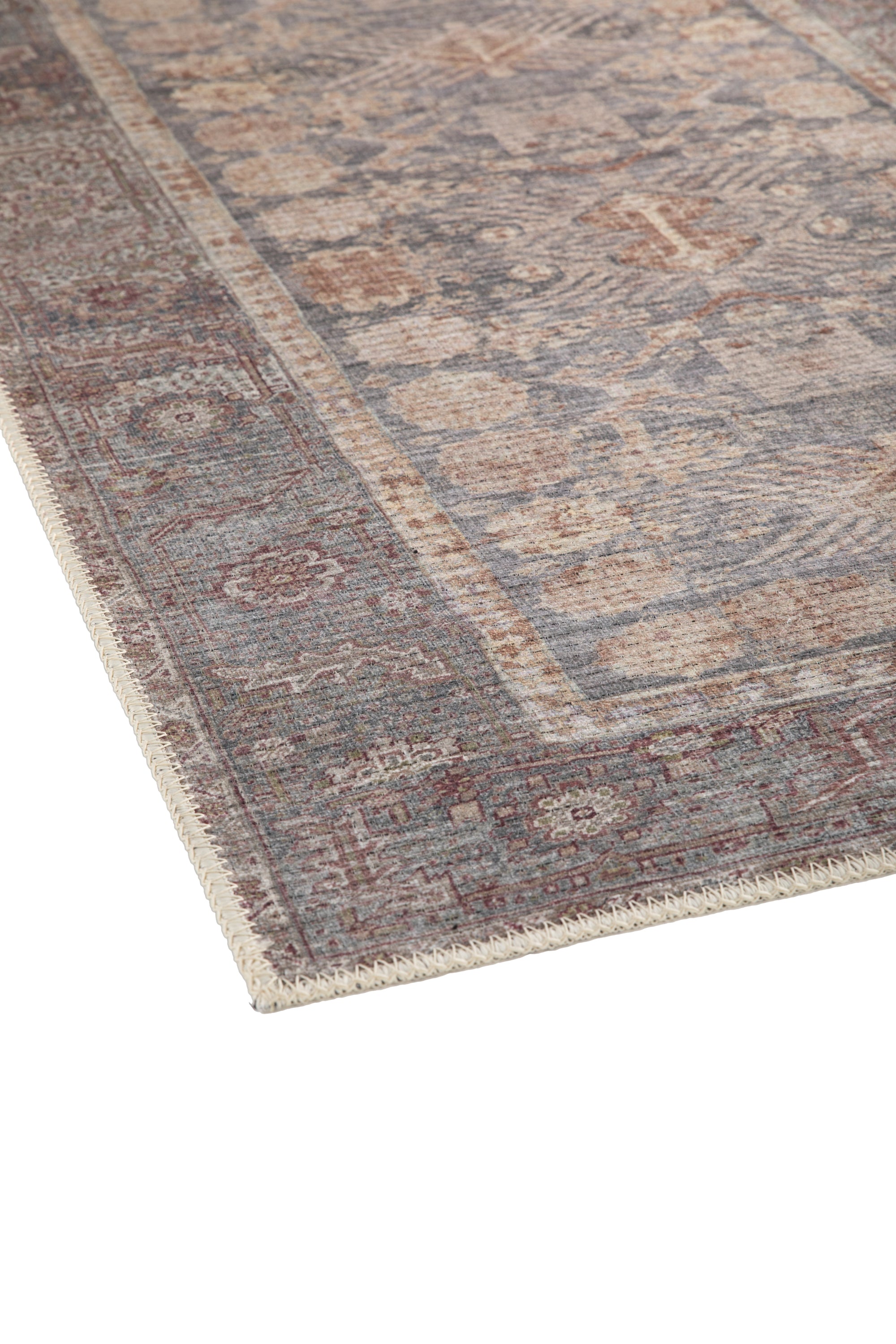 Multicolour vintage-style Persian rug 