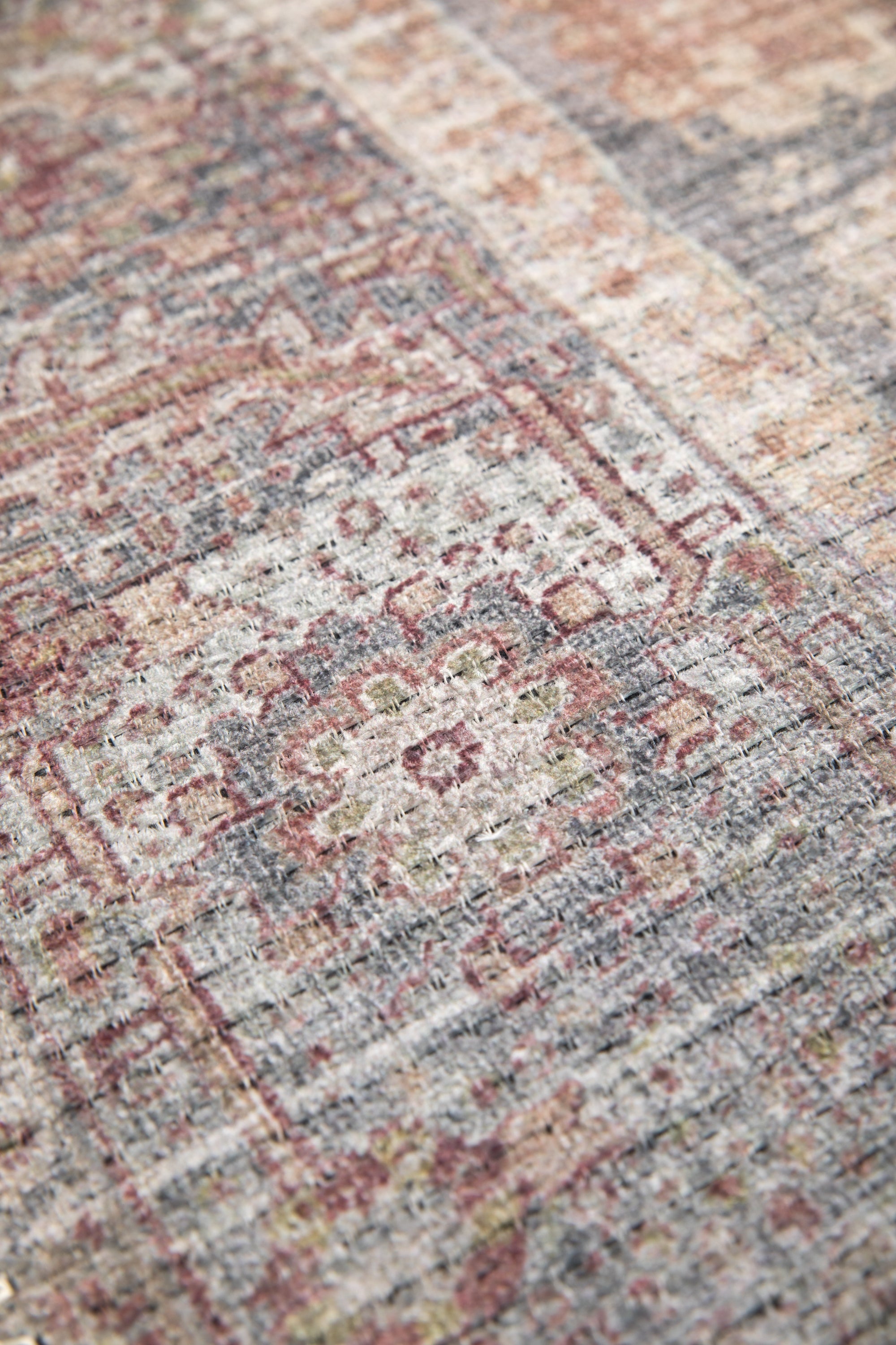 Multicolour vintage-style Persian rug 