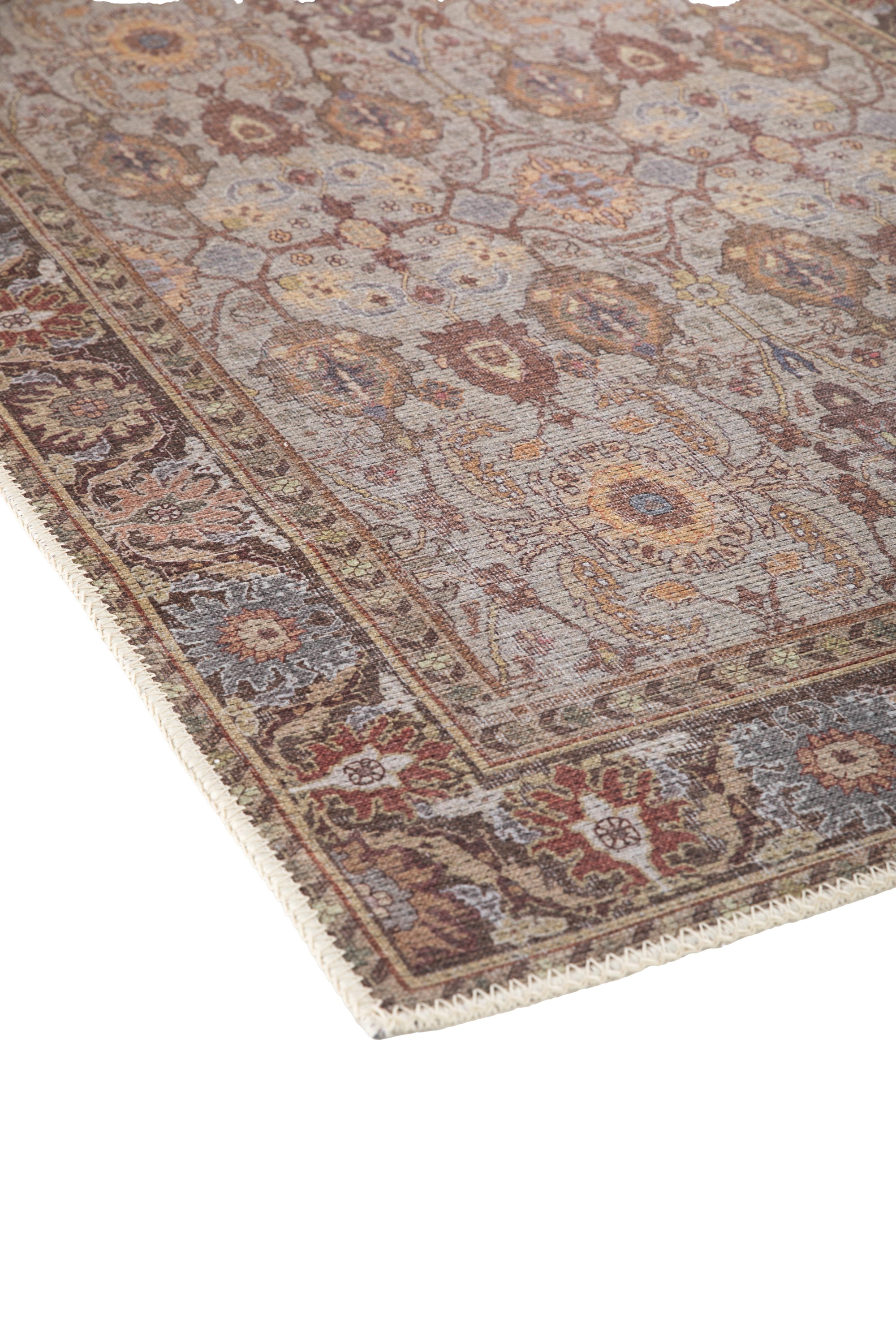 Multicolour vintage-style Persian rug 